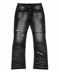 MIDNIGHT BLACK FLARED JEANS