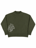 KNITSWEATER OLIVE GREEN