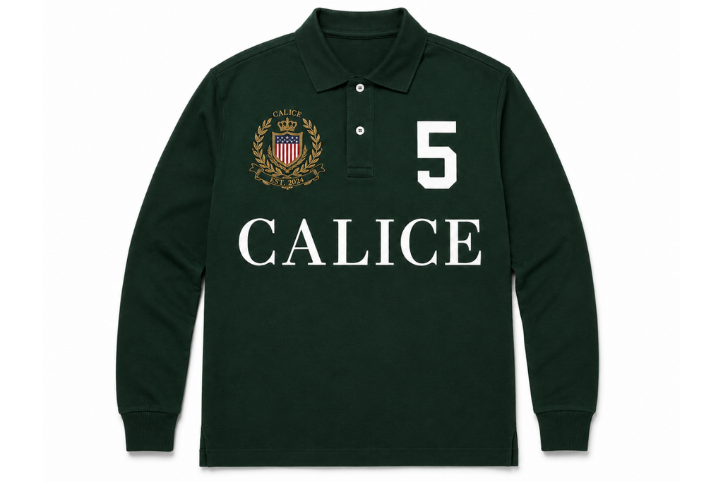 POLO LONGSLEEVE FOREST GREEN