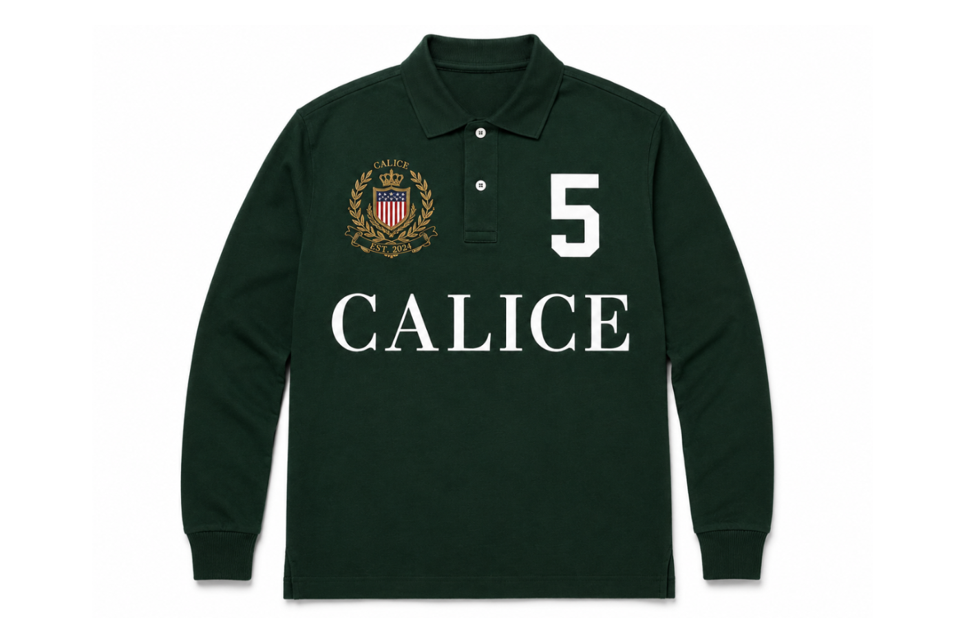 POLO LONGSLEEVE FOREST GREEN