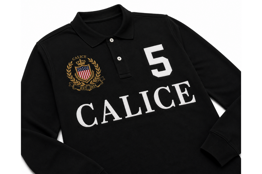 POLO LONGSLEEVE BLACK