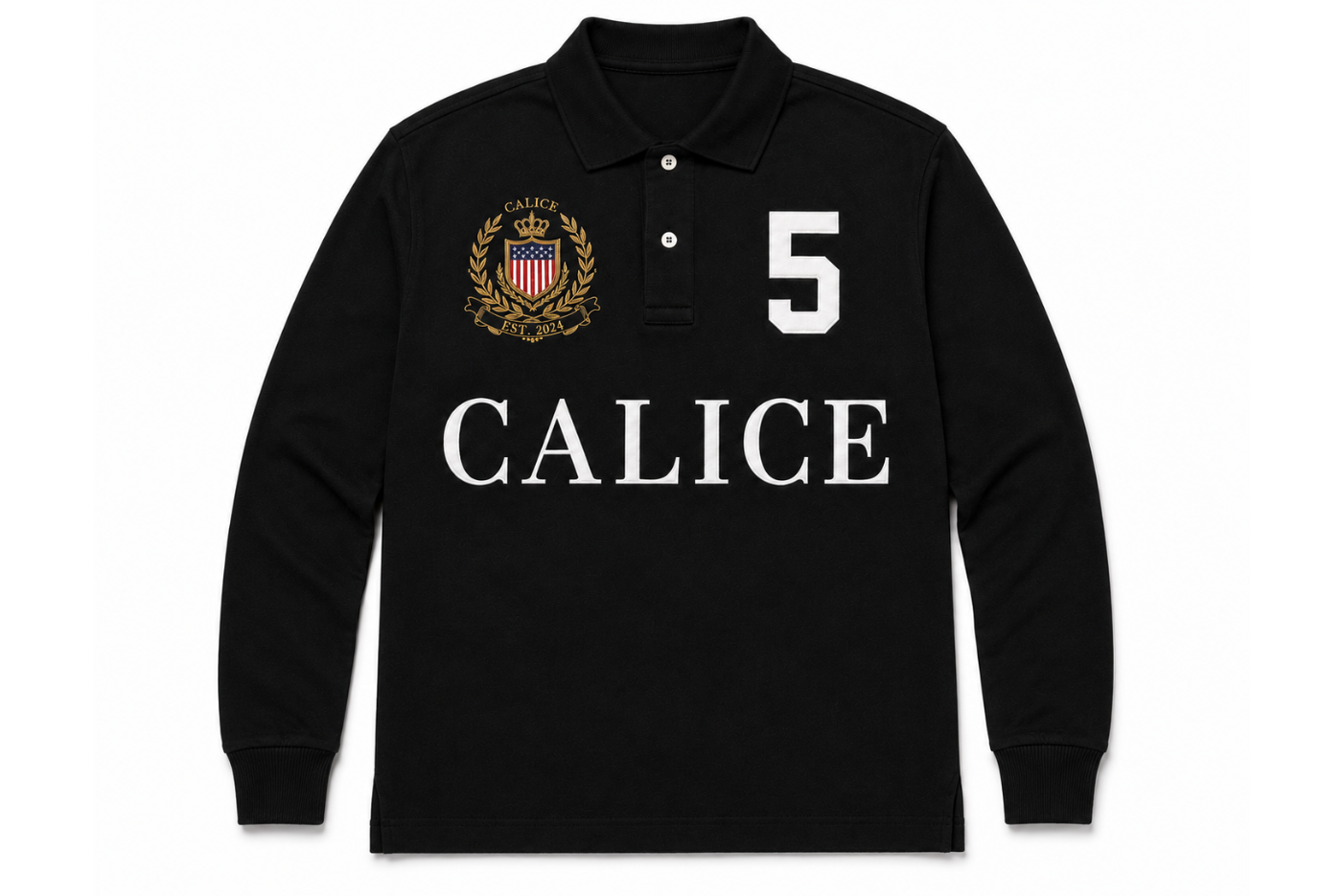 POLO LONGSLEEVE BLACK
