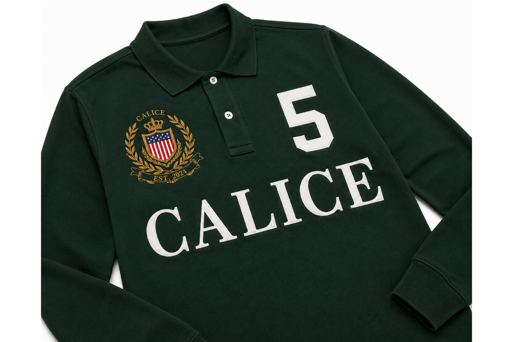POLO LONGSLEEVE FOREST GREEN