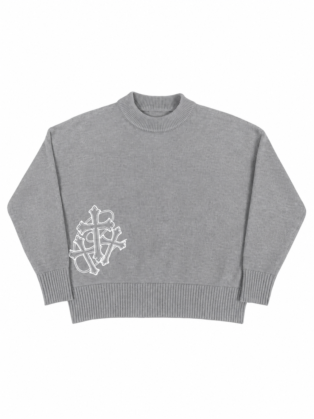 KNITSWEATER LIGHT GREY