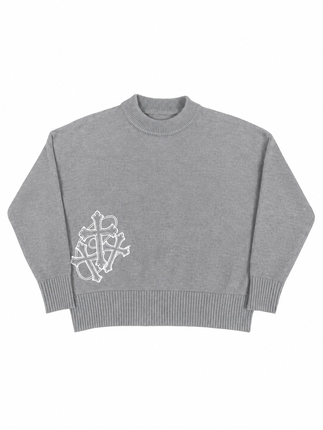 KNITSWEATER LIGHT GREY
