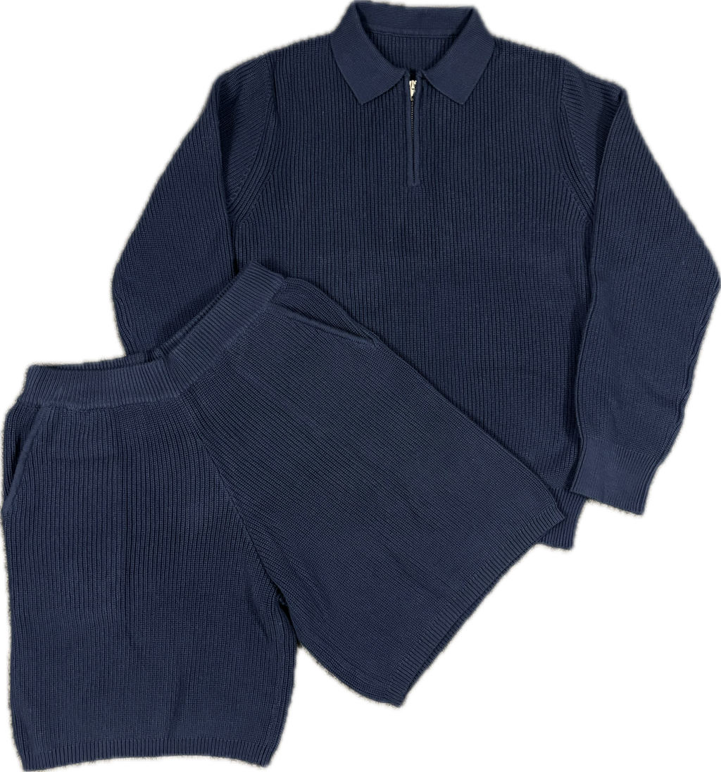 KNITTED SUMMER SET ROYAL BLUE