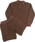 KNITTED SUMMER SET MOCCA BROWN