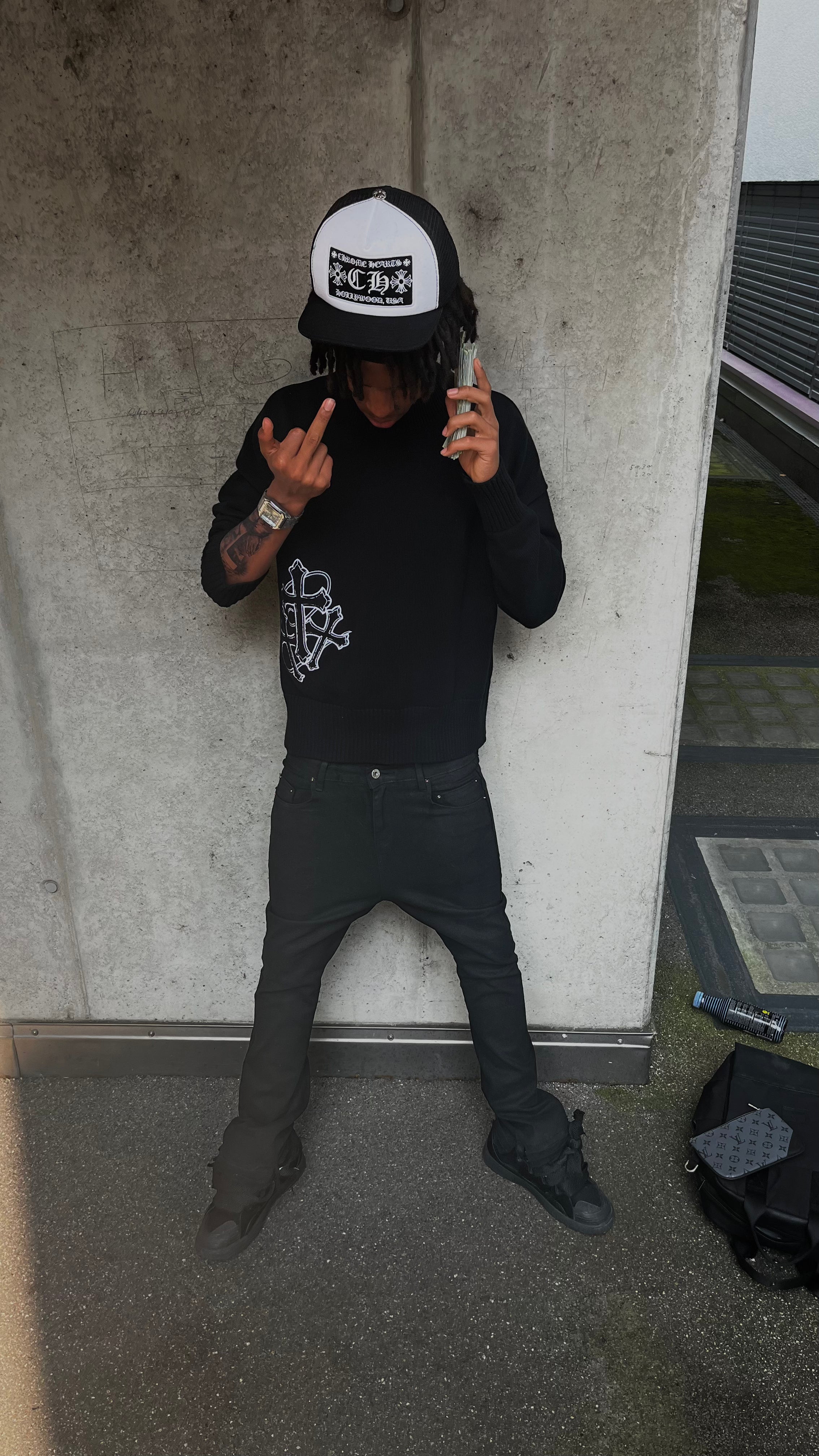 KNITSWEATER BLACK
