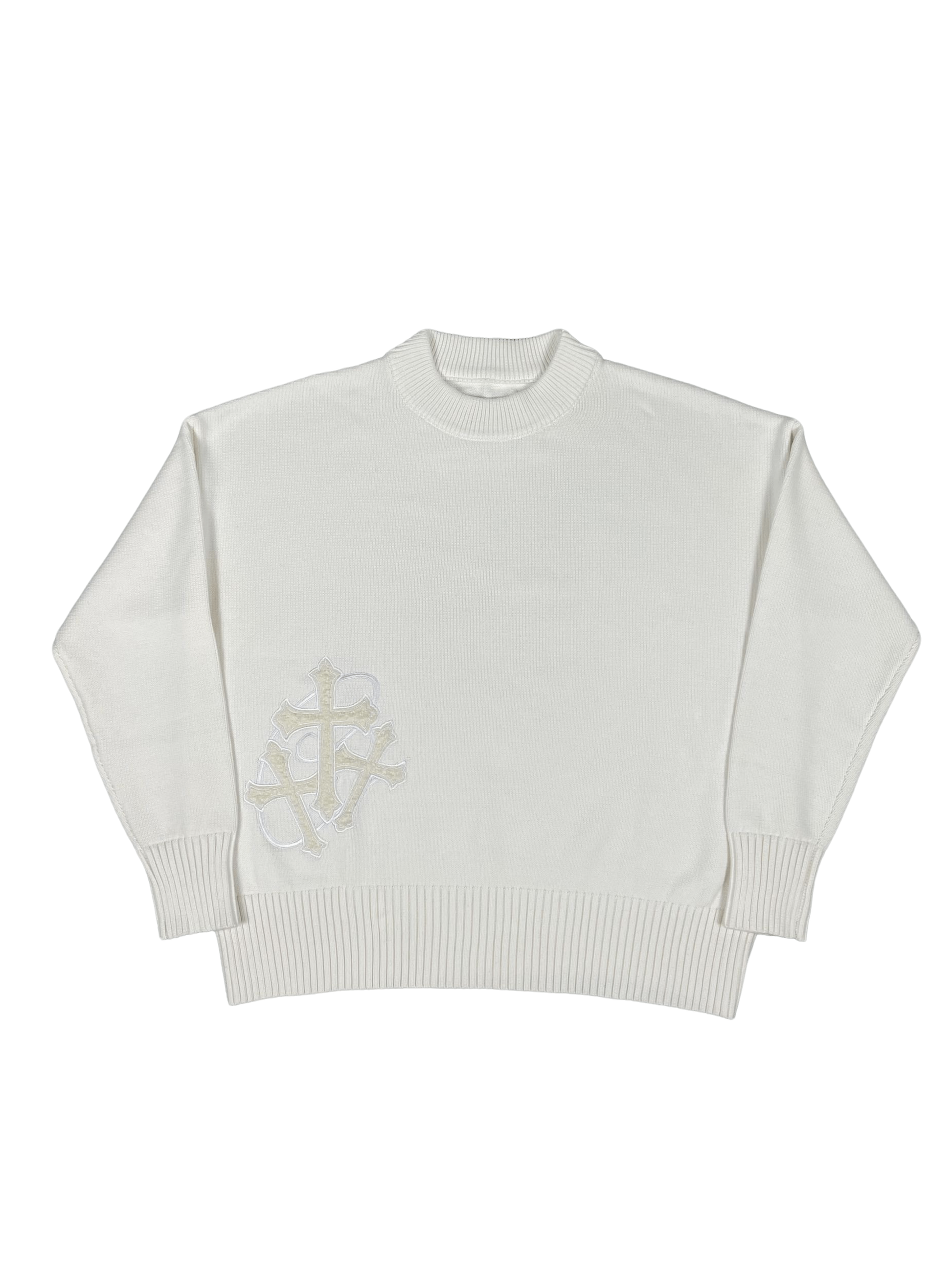 Knit sweater white