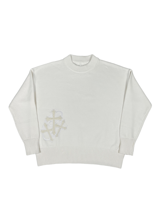 Knit sweater white