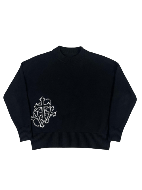 Knit sweater black